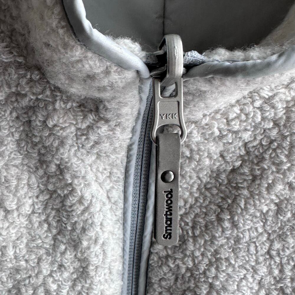 Smartwool Anchor Line Reversible Sherpa Vest Gray - Picture 5 of 12